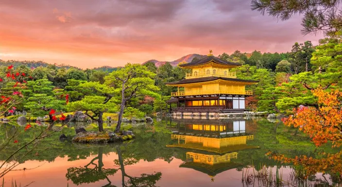 معبد طلایی ژاپن کینکاکوجی Kinkaku-ji