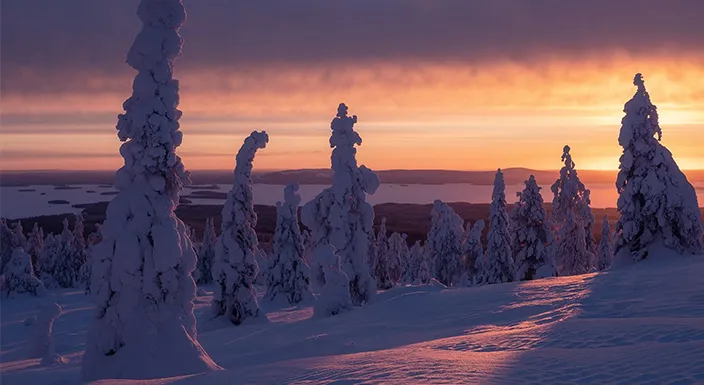 هوای فنلاند در فصل پاییز و زمستان